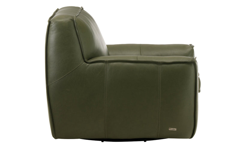 Gustavo Leather Swivel Chair